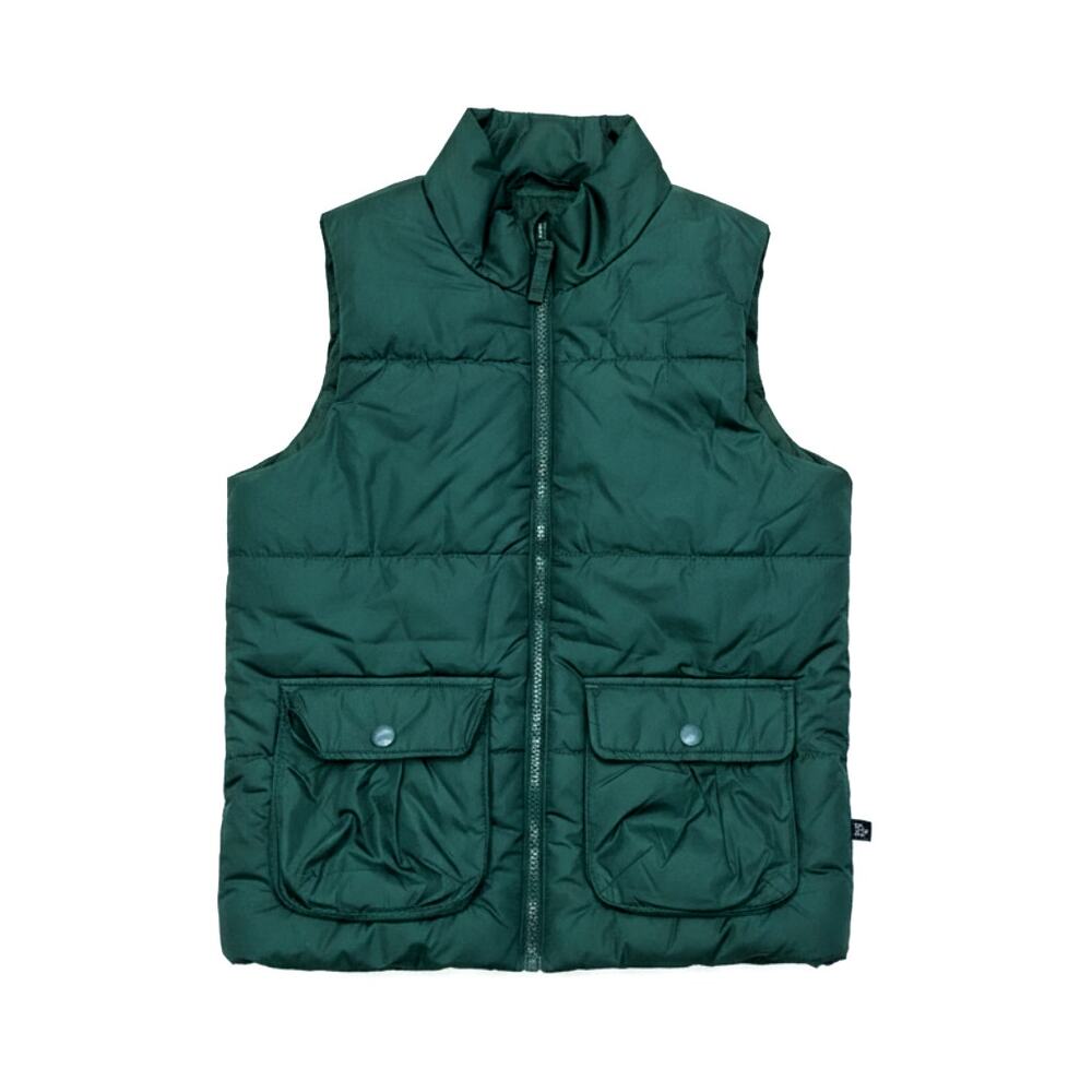 All In Motion green secured hand pockets kid's puffer vest Size L (12/14)